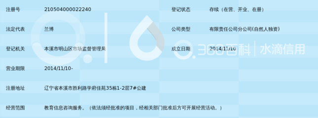 本溪市志博教育信息咨询世博分公司